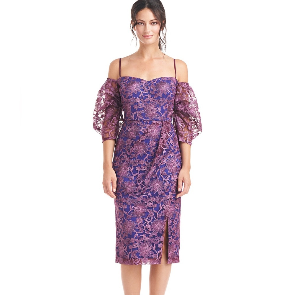 JS Collections Off The Shoulder MIDI Dress